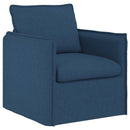vidaXL Kanapé Szett 2 pcs Kék 136 x 82 x 85 cm Szövet