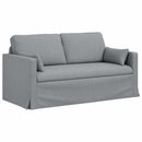vidaXL Kanapé Szett 2 pcs Világosszürke 158 x 78 x 80 cm szövet