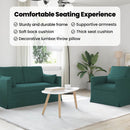 vidaXL Kanapé Szett 2 pcs Sötétzöld 158 x 78 x 80 cm szövet
