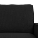 vidaXL Kanapé Szett 2 pcs Fekete 182 x 80 x 82 cm szövet