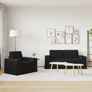 vidaXL Kanapé Szett 2 pcs Fekete 182 x 80 x 82 cm szövet