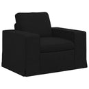 vidaXL Kanapé Szett 2 pcs Fekete 182 x 80 x 82 cm szövet