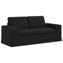 vidaXL Kanapé Szett 2 pcs Fekete 182 x 80 x 82 cm szövet
