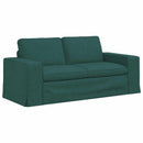 vidaXL Kanapé Szett 2 pcs Sötétzöld 182 x 80 x 82 cm szövet