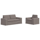 vidaXL Kanapé Szett 2 pcs Tópszínű 182 x 80 x 82 cm szövet