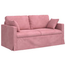 vidaXL Kanapé Szett 2 pcs Rózsaszín 158 x 78 x 80 cm Bársony