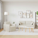 vidaXL Kanapé Szett 2 pcs Krém 158 x 78 x 80 cm Bársony