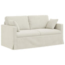 vidaXL Kanapé Szett 2 pcs Krém 158 x 78 x 80 cm Bársony