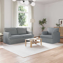 vidaXL Kanapé Szett 2 pcs Világosszürke 162 x 80 x 85 cm szövet