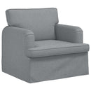 vidaXL Kanapé Szett 2 pcs Világosszürke 162 x 80 x 85 cm szövet