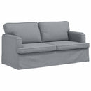 vidaXL Kanapé Szett 2 pcs Világosszürke 162 x 80 x 85 cm szövet