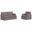 vidaXL Kanapé Szett 2 pcs Tópszínű 162 x 80 x 85 cm szövet