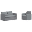 vidaXL Kanapé Szett 2 pcs Világosszürke 156 x 82 x 85 cm Szövet