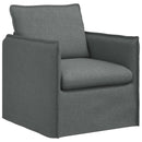 vidaXL Kanapé Szett 2 pcs Sötétszürke 156 x 82 x 85 cm Szövet