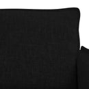 vidaXL Kanapé Szett 2 pcs Fekete 156 x 82 x 85 cm Szövet