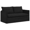 vidaXL Kanapé Szett 2 pcs Fekete 156 x 82 x 85 cm Szövet