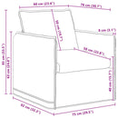 vidaXL Kanapé Szett 2 pcs Fekete 156 x 82 x 85 cm Szövet