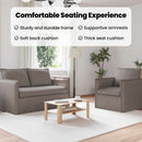 vidaXL Kanapé Szett 2 pcs Tópszínű 156 x 82 x 85 cm Szövet