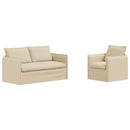vidaXL Kanapé Szett 2 pcs Krémszínű 156 x 82 x 85 cm Szövet