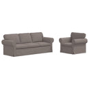 vidaXL Kanapé Szett 2 pcs Tópszínű 215 x 82 x 80 cm szövet