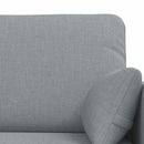 vidaXL Kanapé Szett 2 pcs Világosszürke 198 x 78 x 80 cm szövet