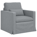 vidaXL Kanapé Szett 2 pcs Világosszürke 198 x 78 x 80 cm szövet