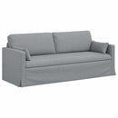 vidaXL Kanapé Szett 2 pcs Világosszürke 198 x 78 x 80 cm szövet