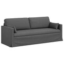 vidaXL Kanapé Szett 2 pcs Sötétszürke 198 x 78 x 80 cm szövet
