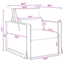 vidaXL Kanapé Szett 2 pcs Sötétszürke 198 x 78 x 80 cm szövet