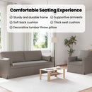 vidaXL Kanapé Szett 2 pcs Tópszínű 198 x 78 x 80 cm szövet