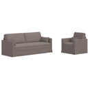 vidaXL Kanapé Szett 2 pcs Tópszínű 198 x 78 x 80 cm szövet