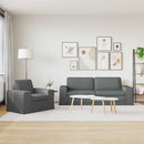 vidaXL Kanapé Szett 2 pcs Sötétszürke 222 x 80 x 82 cm szövet