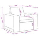 vidaXL Kanapé Szett 2 pcs Sötétszürke 222 x 80 x 82 cm szövet