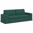 vidaXL Kanapé Szett 2 pcs Sötétzöld 222 x 80 x 82 cm szövet