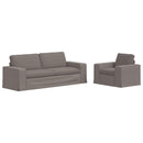vidaXL Kanapé Szett 2 pcs Tópszínű 222 x 80 x 82 cm szövet