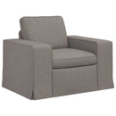 vidaXL Kanapé Szett 2 pcs Tópszínű 222 x 80 x 82 cm szövet