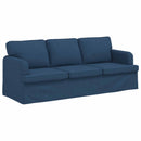 vidaXL Kanapé Szett 2 pcs Kék 222 x 80 x 82 cm szövet