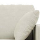 vidaXL Kanapé Szett 2 pcs Krém 198 x 78 x 80 cm Bársony