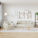 vidaXL Kanapé Szett 2 pcs Krém 198 x 78 x 80 cm Bársony