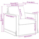 vidaXL Kanapé Szett 2 pcs Krém 198 x 78 x 80 cm Bársony