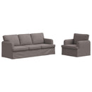 vidaXL Kanapé Szett 2 pcs Tópszínű 201 x 80 x 85 cm szövet