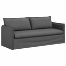 vidaXL Kanapé Szett 2 pcs Sötétszürke 196 x 82 x 85 cm Szövet