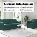 vidaXL Kanapé Szett 2 pcs Sötétzöld 196 x 82 x 85 cm Szövet