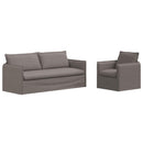 vidaXL Kanapé Szett 2 pcs Tópszínű 196 x 82 x 85 cm Szövet