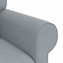 vidaXL Kanapé Szett 2 pcs Világosszürke 245 x 82 x 80 cm szövet