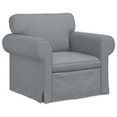 vidaXL Kanapé Szett 2 pcs Világosszürke 245 x 82 x 80 cm szövet