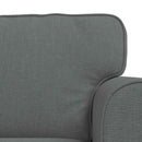 vidaXL Kanapé Szett 2 pcs Sötétszürke 245 x 82 x 80 cm szövet