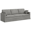 vidaXL Kanapé Szett 2 pcs Világosszürke 228 x 78 x 80 cm Bársony