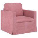 vidaXL Kanapé Szett 2 pcs Rózsaszín 228 x 78 x 80 cm Bársony