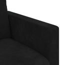 vidaXL Kanapé Szett 2 pcs Fekete Bársony